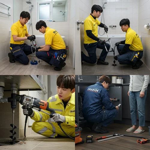 진관동 변기막힘 수리 막힌 속까지