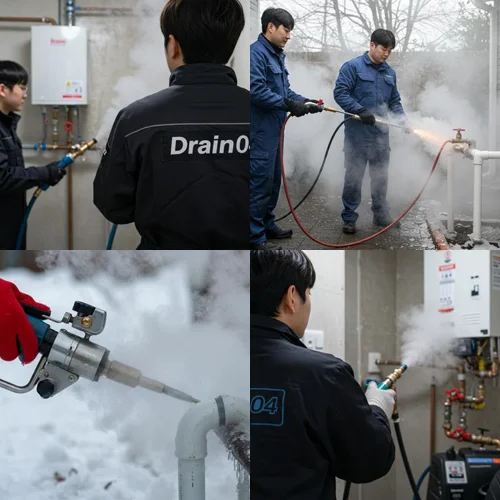 은평구 하수구 해빙 얼었을때 해빙 작업 안전하게 진행