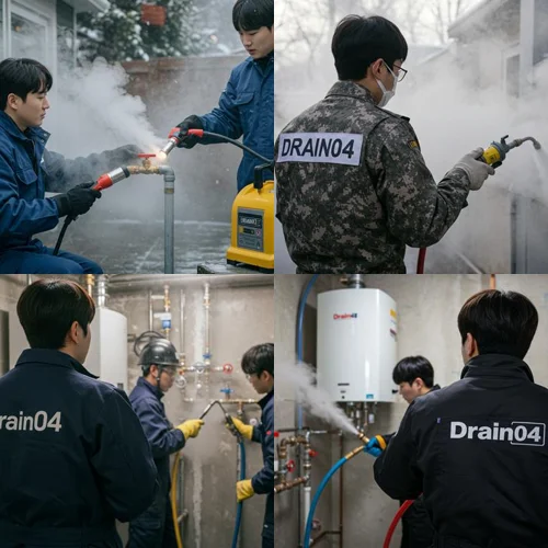 역촌동 해빙 하수도 배관 업체 녹여서 운까지 뻥 뚫어