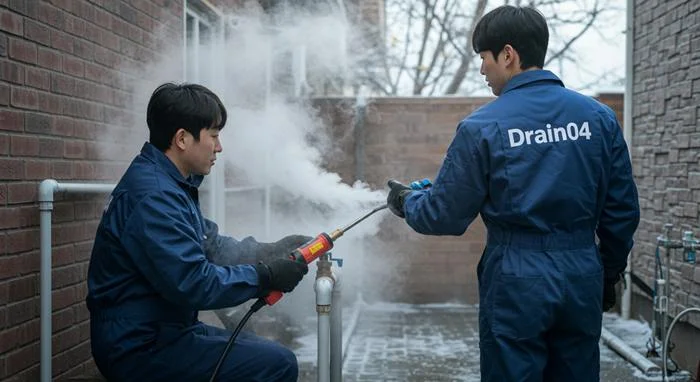 수색동 수도관 동파 하수구 꽁꽁 언 하수도 시원하게