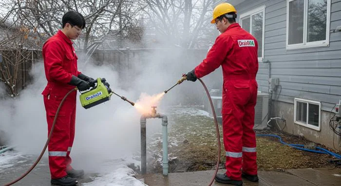 수색동 수도관 동파 하수구 꽁꽁 언 하수도 시원하게