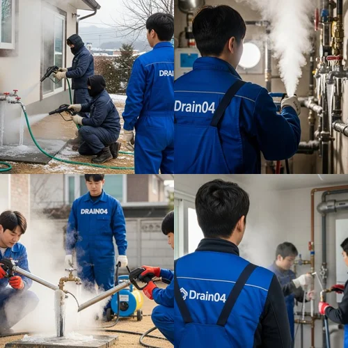 은평구 수도 동파 녹임 해빙 꽁꽁 언 하수도도 뚫어