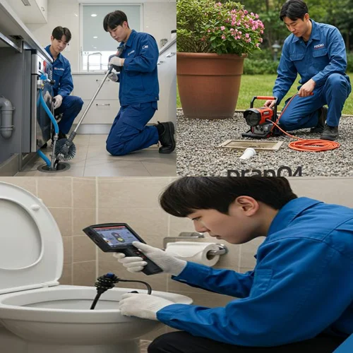 신사동 하수구 막힘 배관 내시경