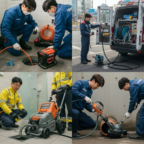 갈현동 하수구 막힘 빌라 주차장