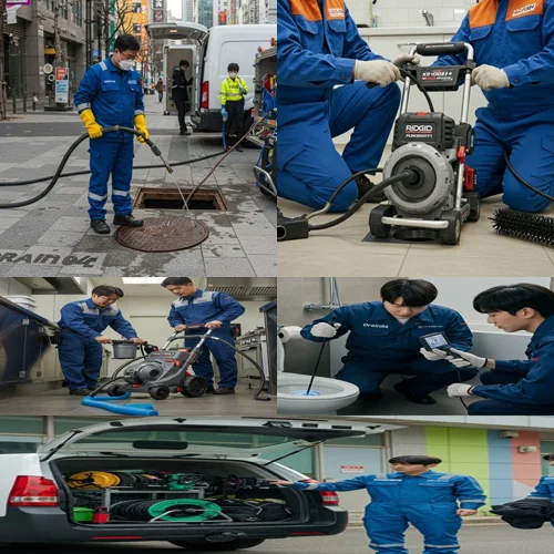 갈현동 하수도 막힘 빌라 필로티