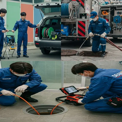 갈현동 하수도 막힘 빌라 필로티