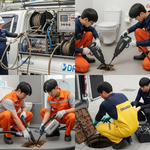 수색동 하수도 막힘 정화조 배관