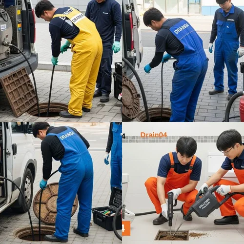 진관동 하수도 막힘 상가 맨홀