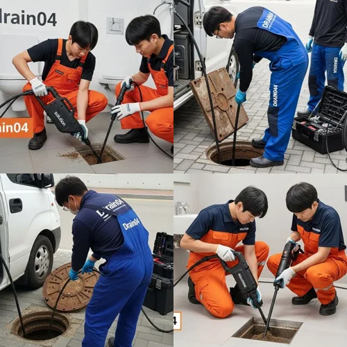 진관동 하수도 막힘 상가 맨홀