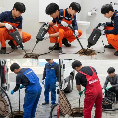 진관동 하수도 막힘 상가 맨홀