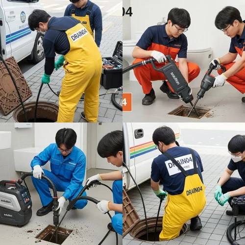 은평구 오수관 하수관 배관 막힘 공사