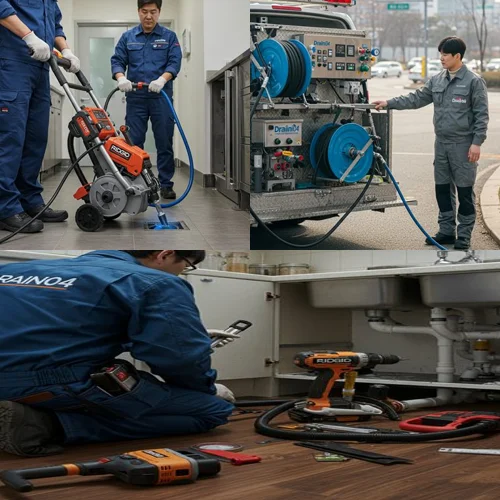 대조동 하수도 막힘 오래된 배관