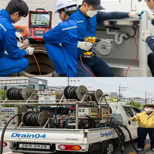 진관동 오수관 배관 막힘 정화조