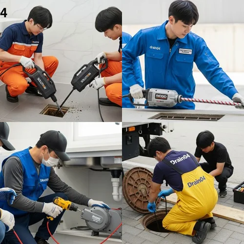 구산동 하수구막힘 학교 앞 식당