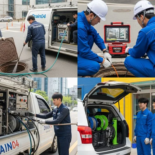 구산동 하수구막힘 학교 앞 식당