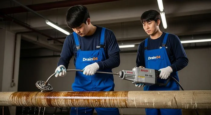 대조동 오수관 배관 막힘 시장통