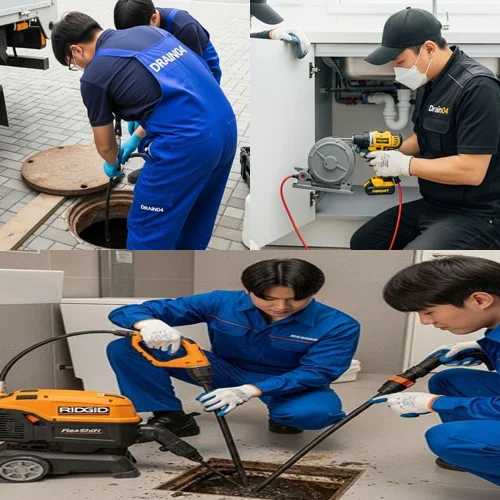 진관동 배수구 막힘 상가바닥