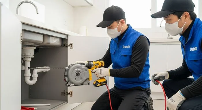 구산동 배수구 막힘 옥상배수관